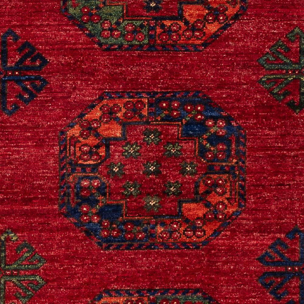 Tapis afghan - 179 x 123 cm - rouge