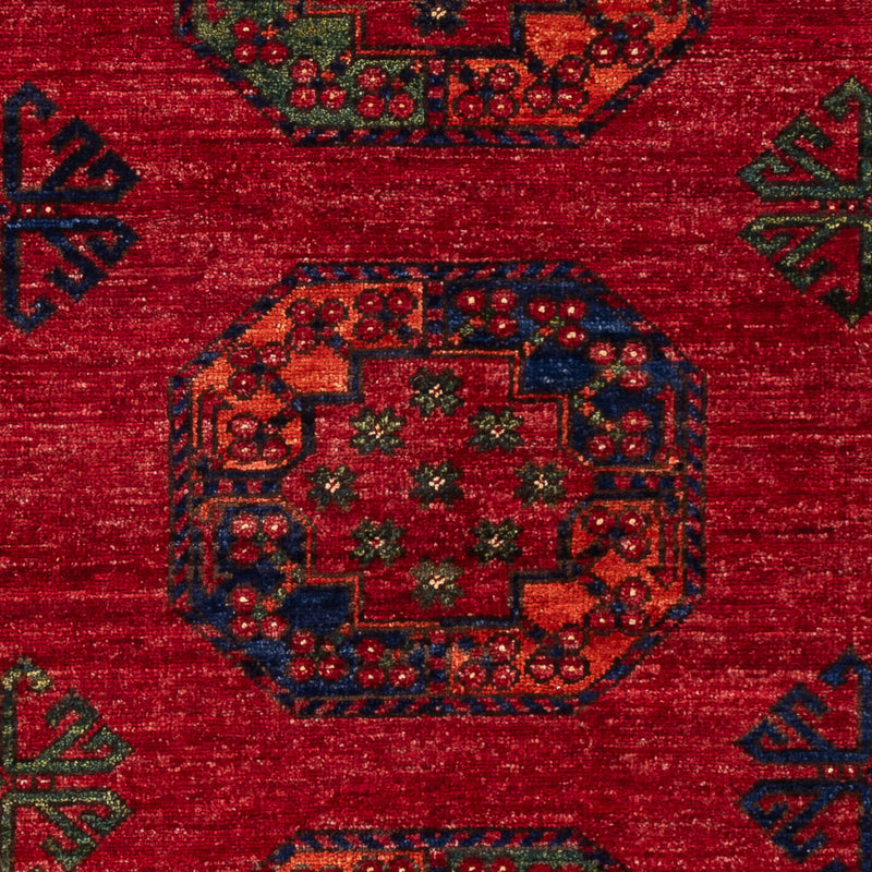Tapis afghan - 179 x 123 cm - rouge