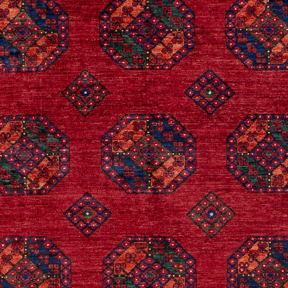 Tapis afghan - Kunduz - 310 x 206 cm - rouge