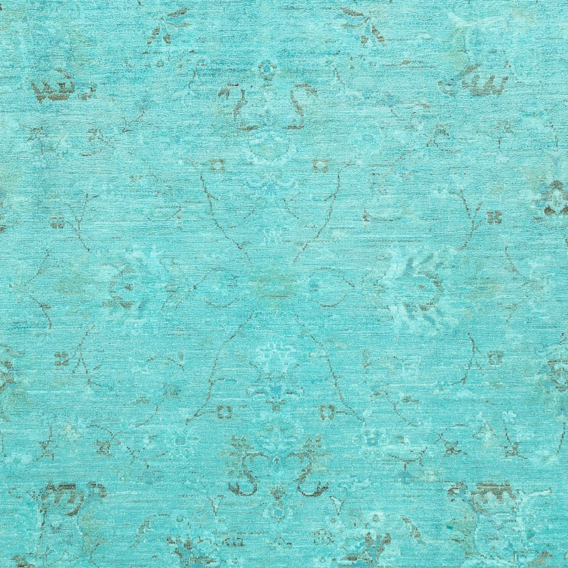 Tapis Ziegler - Moderne - Vintage/Overdyed - 293 x 201 cm - turquoise