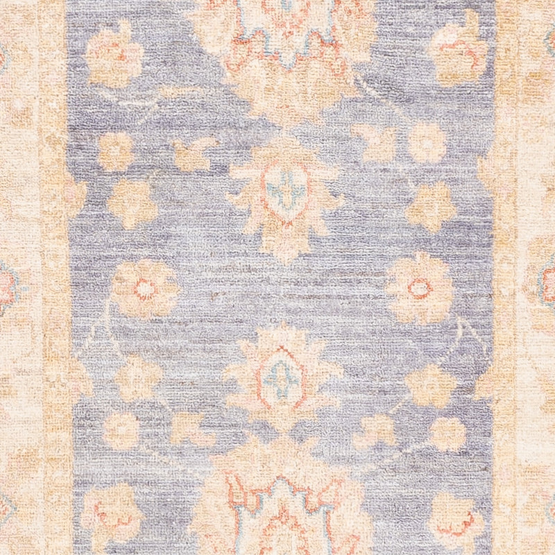 Tapis de couloir Tapis Ziegler - 298 x 79 cm - bleu pétrole