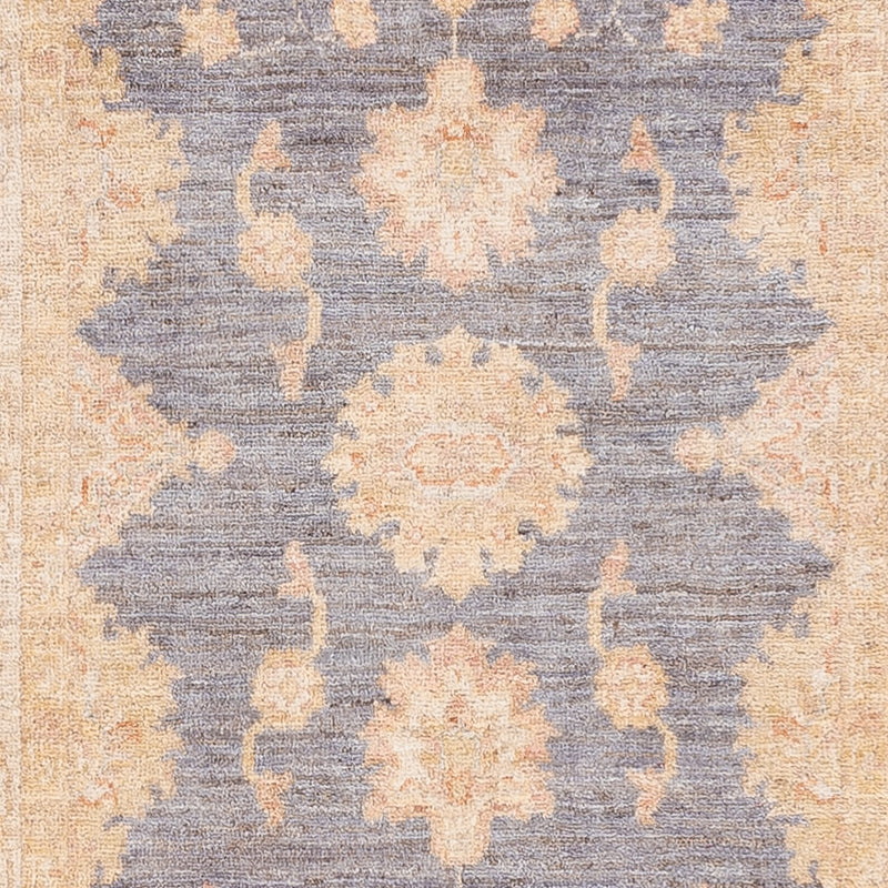 Tapis de couloir Tapis Ziegler - 293 x 81 cm - bleu pétrole