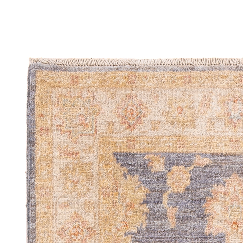Tapis de couloir Tapis Ziegler - 293 x 81 cm - bleu pétrole