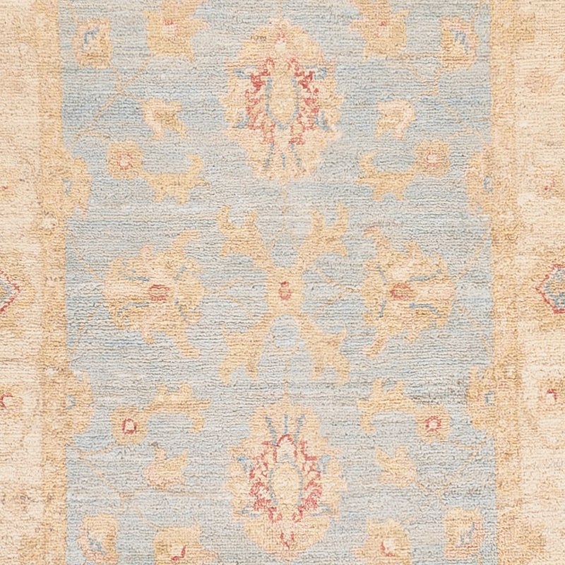 Tapis de couloir Tapis Ziegler - 298 x 80 cm - bleu clair