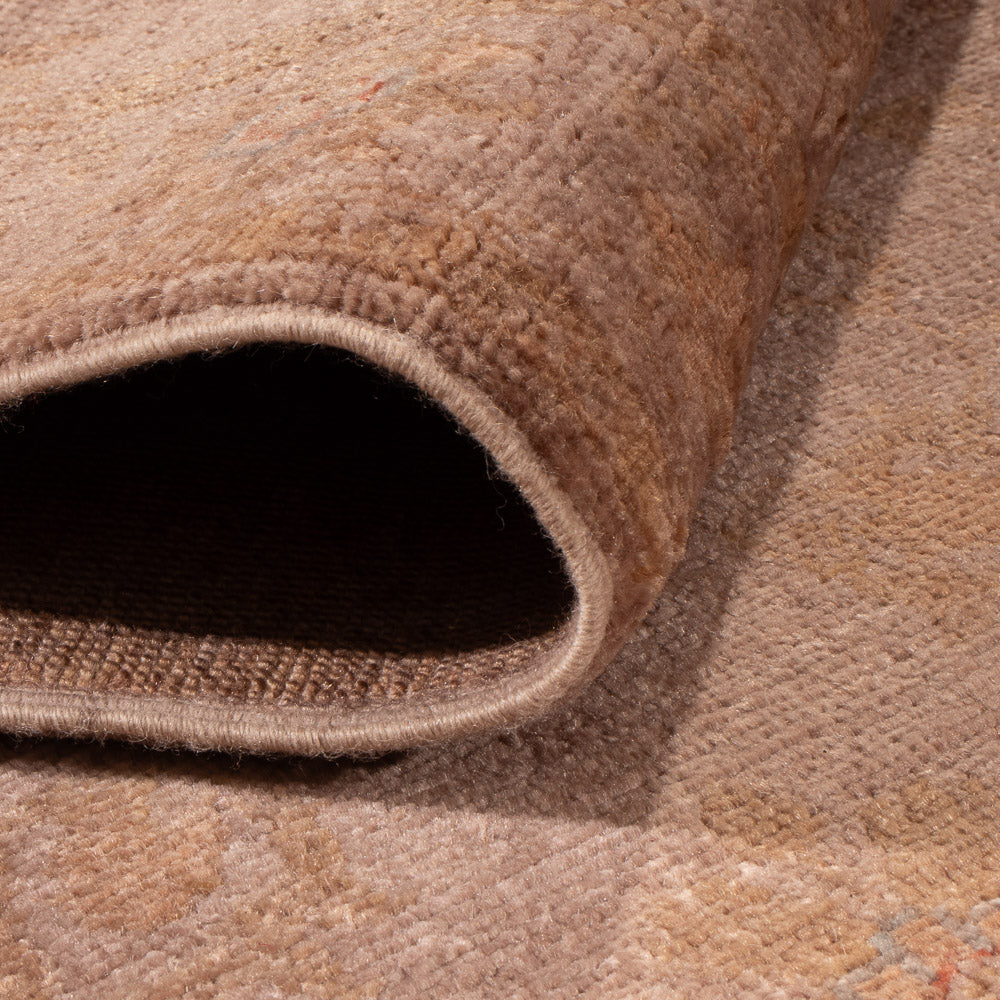 Tapis de couloir Tapis Ziegler - Moderne - 372 x 83 cm - marron clair