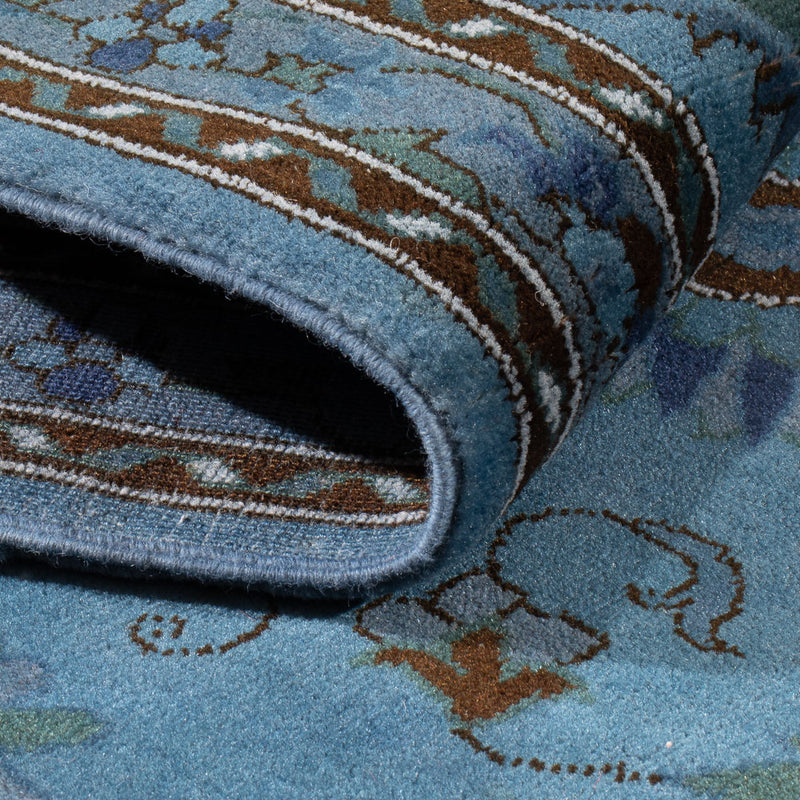 Tapis de couloir Tapis Ziegler - Moderne - 245 x 80 cm - bleu