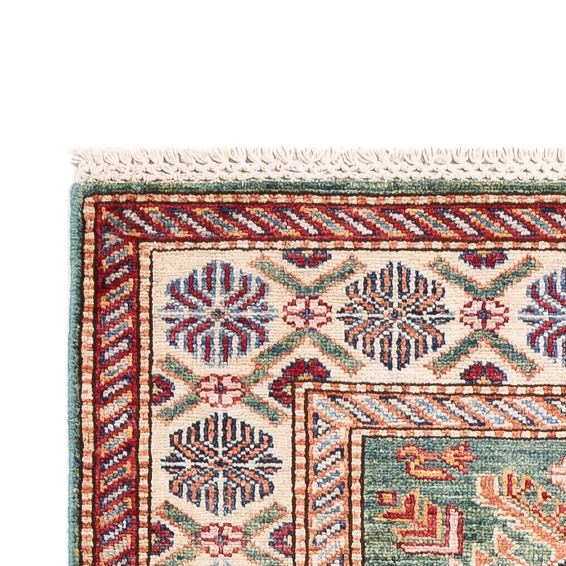 Tapis de couloir Tapis Ziegler - Kazak - 244 x 75 cm - vert clair