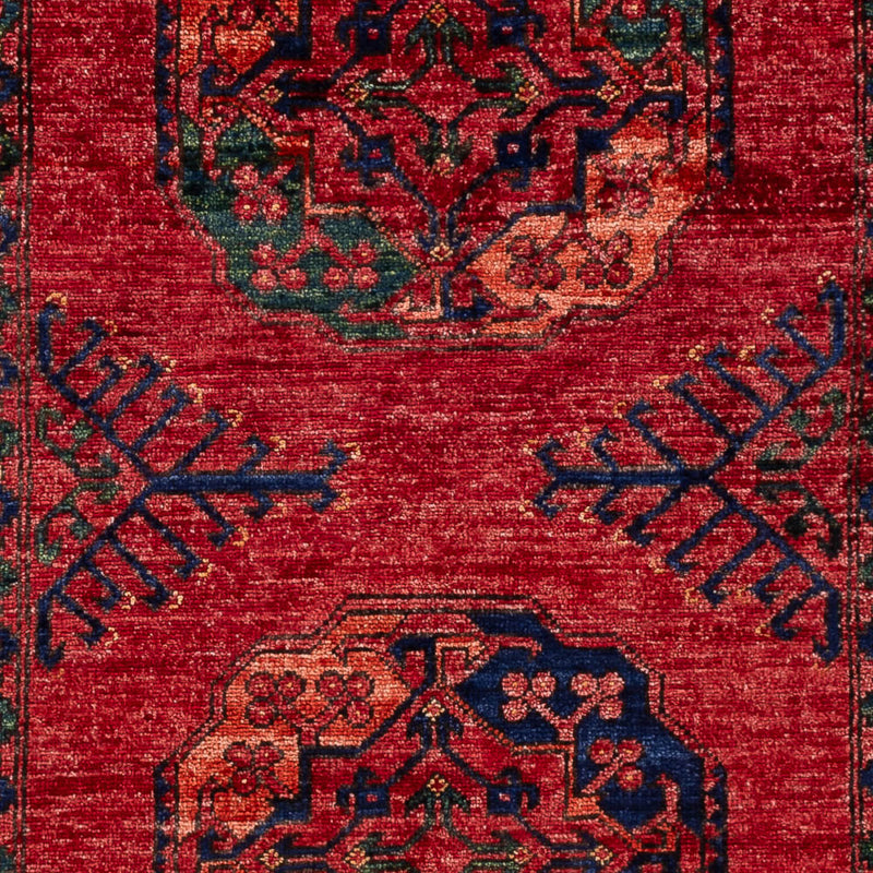 Tapis afghan - 150 x 100 cm - rouge