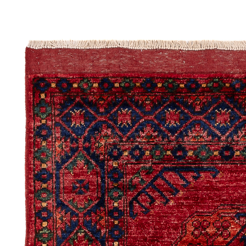 Tapis afghan - 150 x 100 cm - rouge