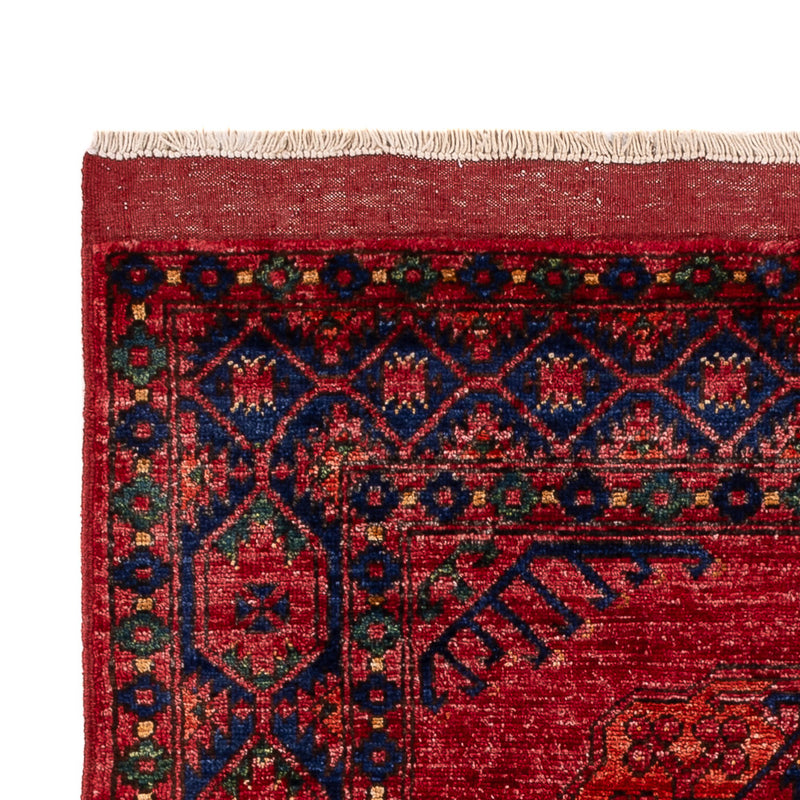 Tapis afghan - 150 x 100 cm - rouge