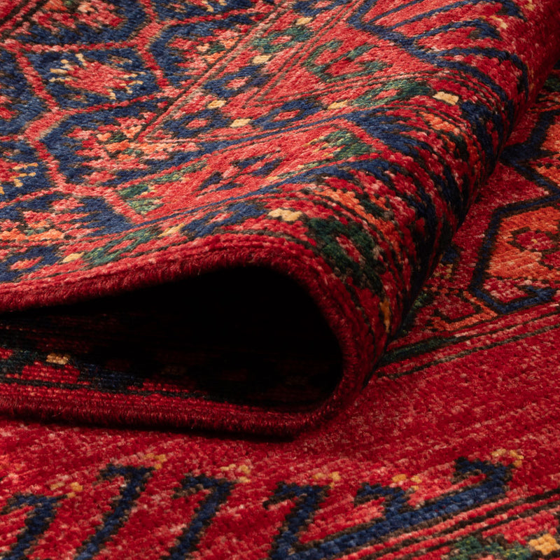 Tapis afghan - 150 x 100 cm - rouge
