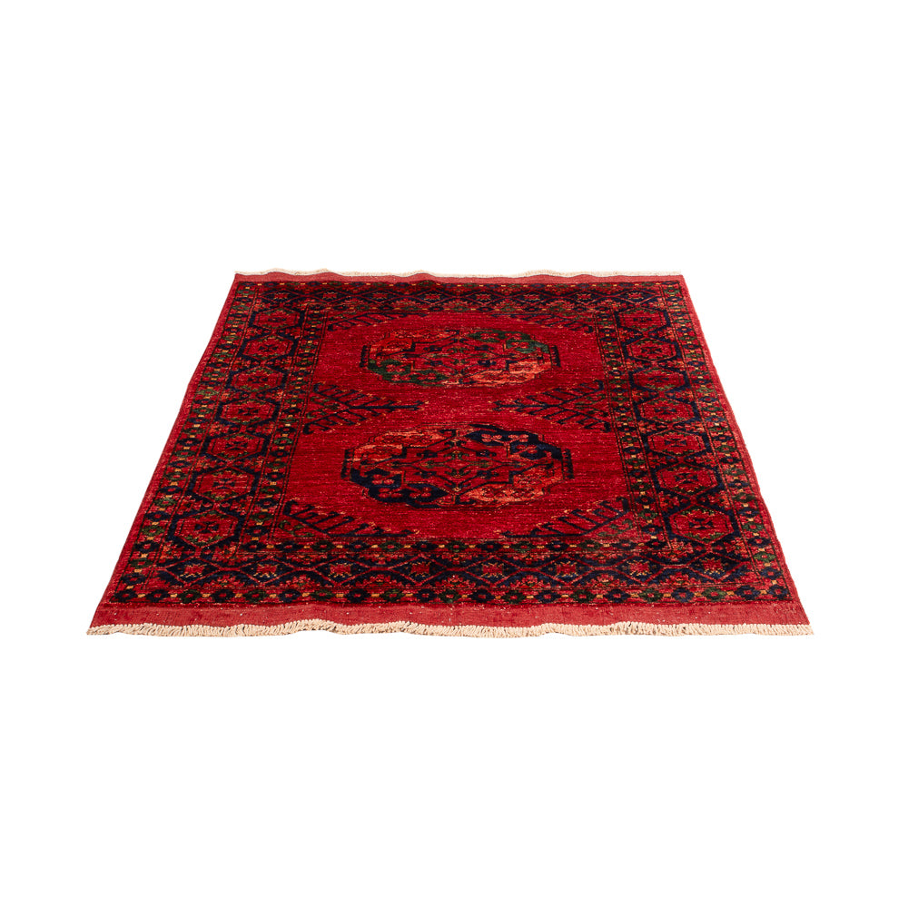Tapis afghan - 150 x 100 cm - rouge