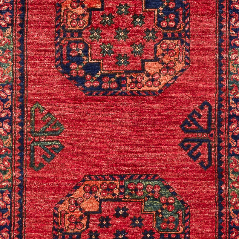 Tapis afghan - 151 x 101 cm - rouge