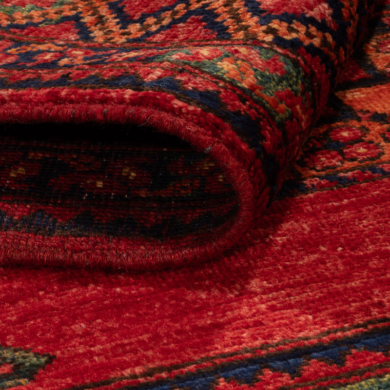 Tapis afghan - 151 x 101 cm - rouge
