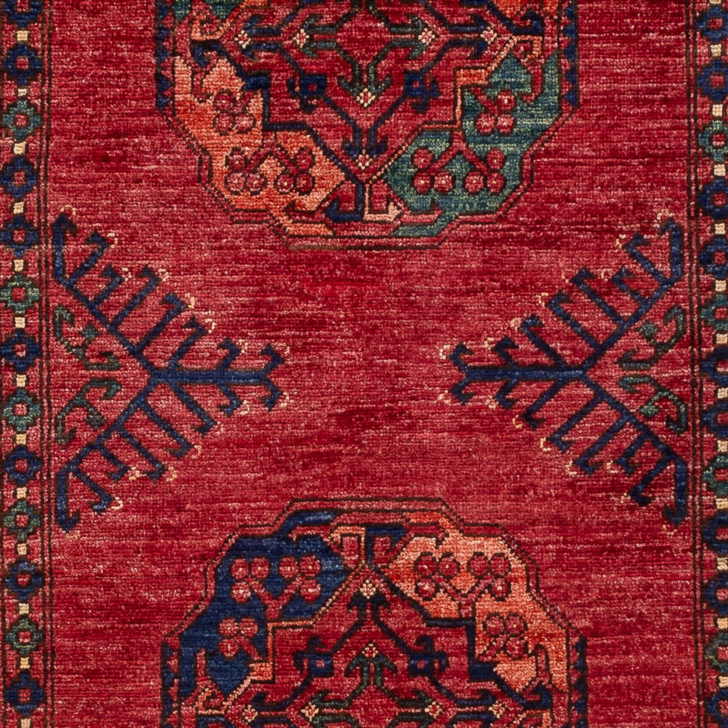 Afghan Teppich - 159 x 106 cm - rot