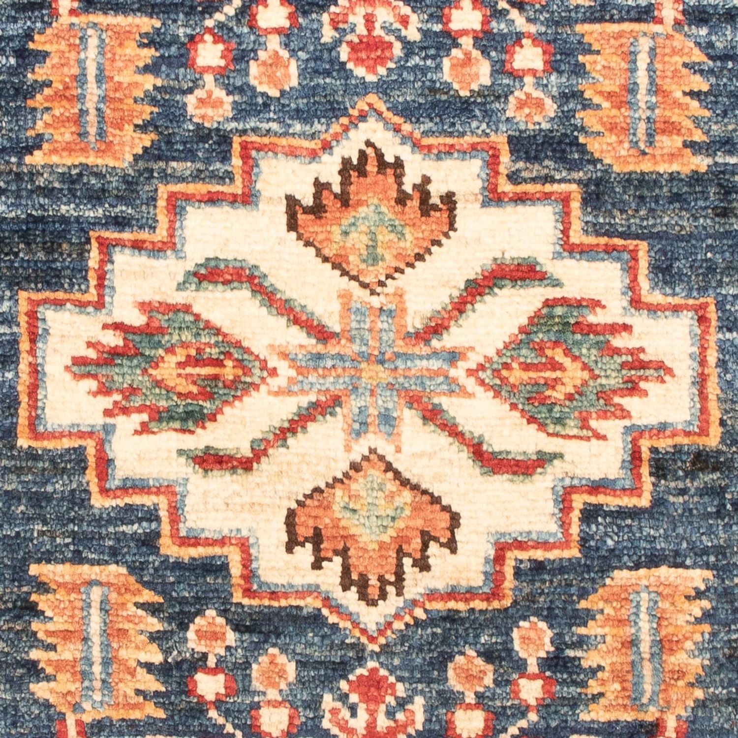 Tapis Ziegler - Kazak - Royal - 95 x 60 cm - bleu pétrole