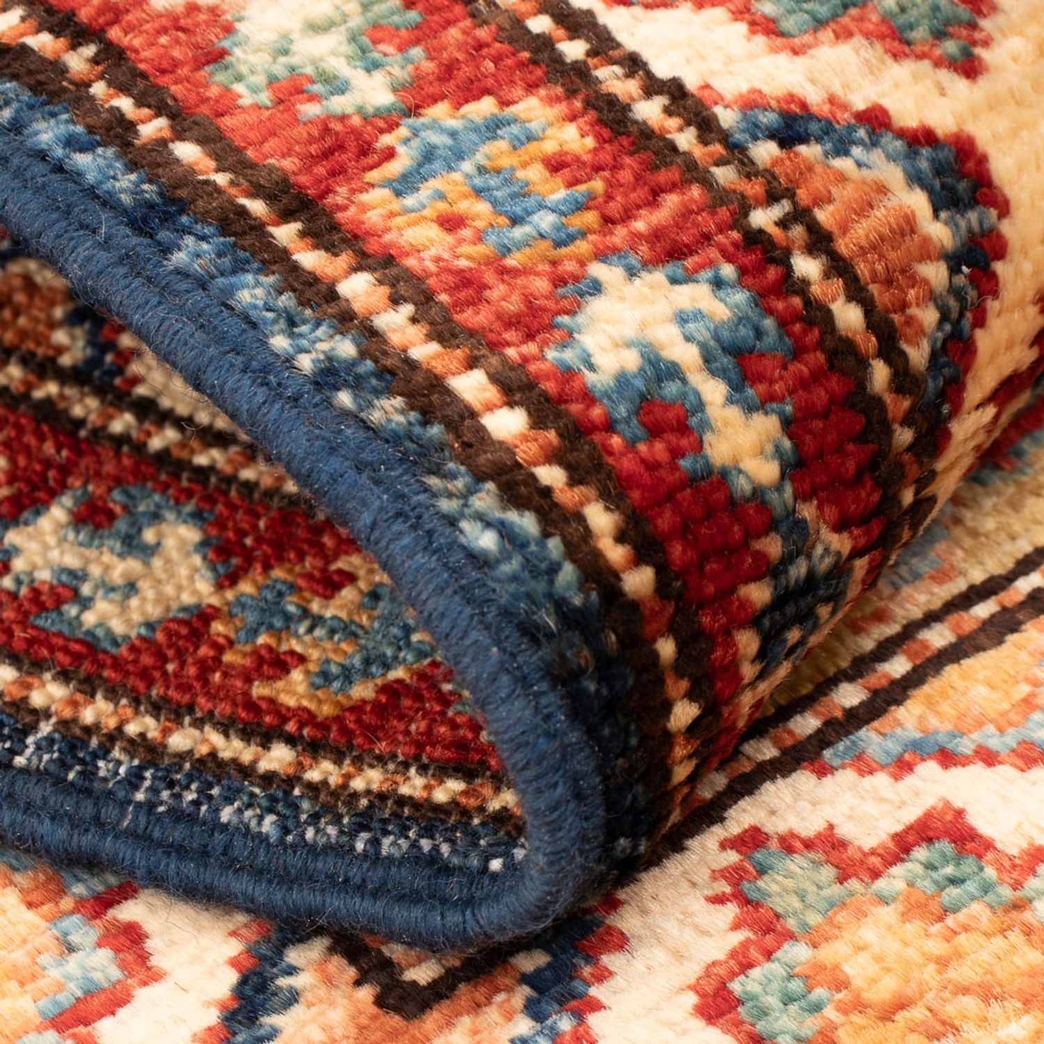 Tapis Ziegler - Kazak - Royal - 95 x 60 cm - bleu pétrole