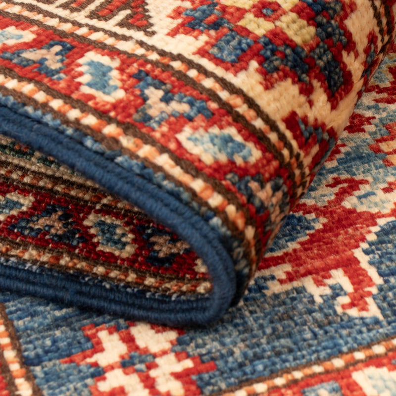 Tapis Ziegler - Kazak - Royal - 90 x 60 cm - bleu pétrole