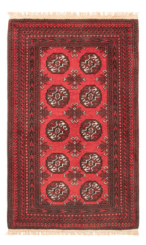 Tapis afghan - Filpa - 120 x 77 cm - rouge