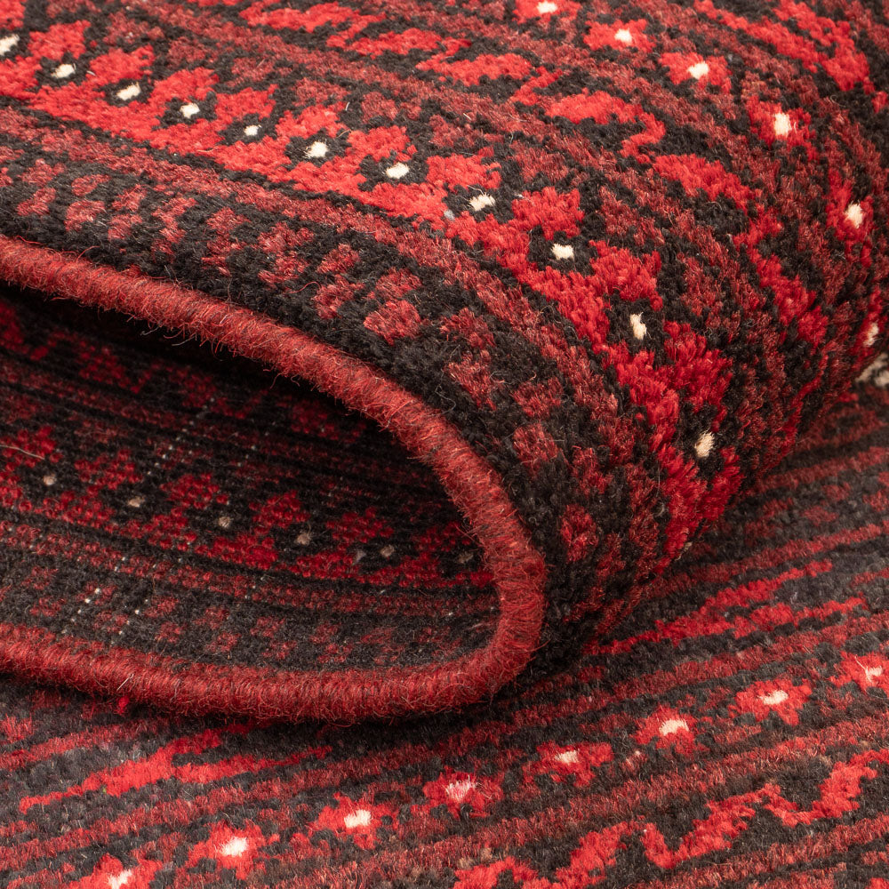 Tapis afghan - Filpa - 120 x 77 cm - rouge