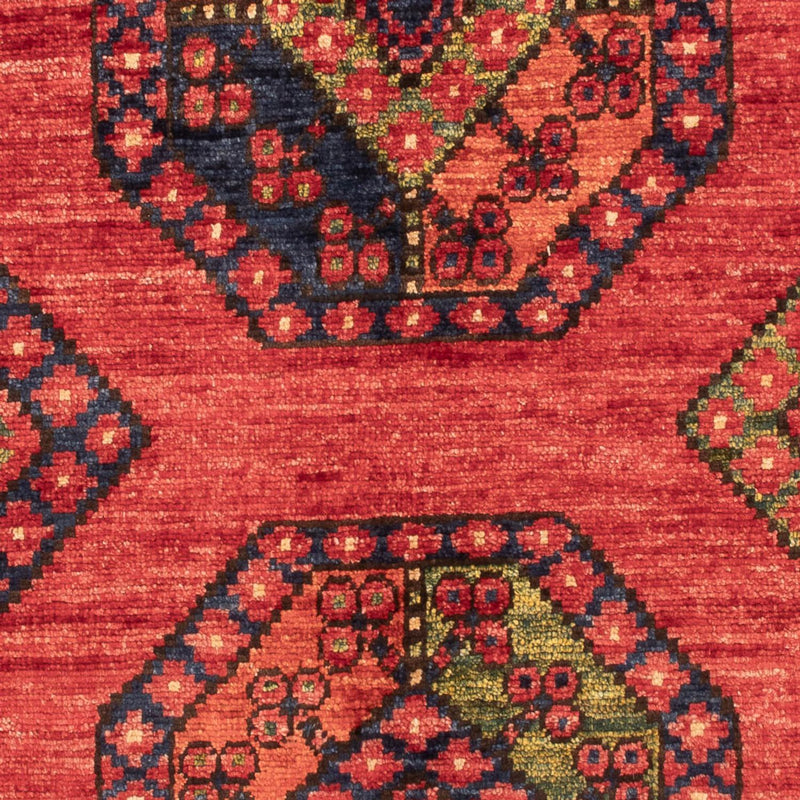 Tapis afghan - 121 x 81 cm - rouge