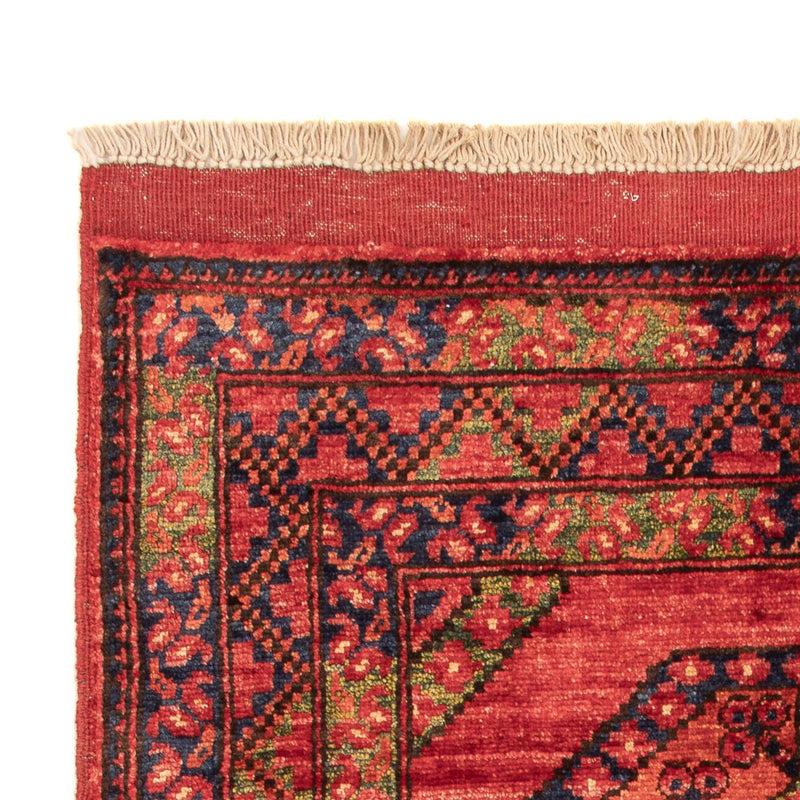 Tapis afghan - 121 x 81 cm - rouge