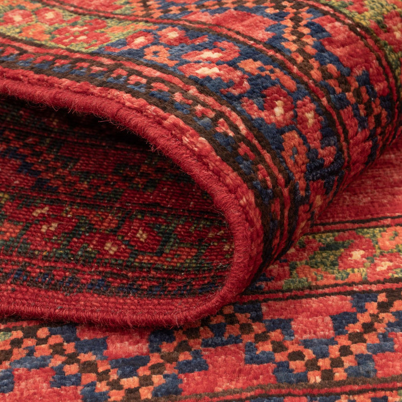 Tapis afghan - 121 x 81 cm - rouge
