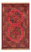 Tapis afghan - 126 x 82 cm - rouge