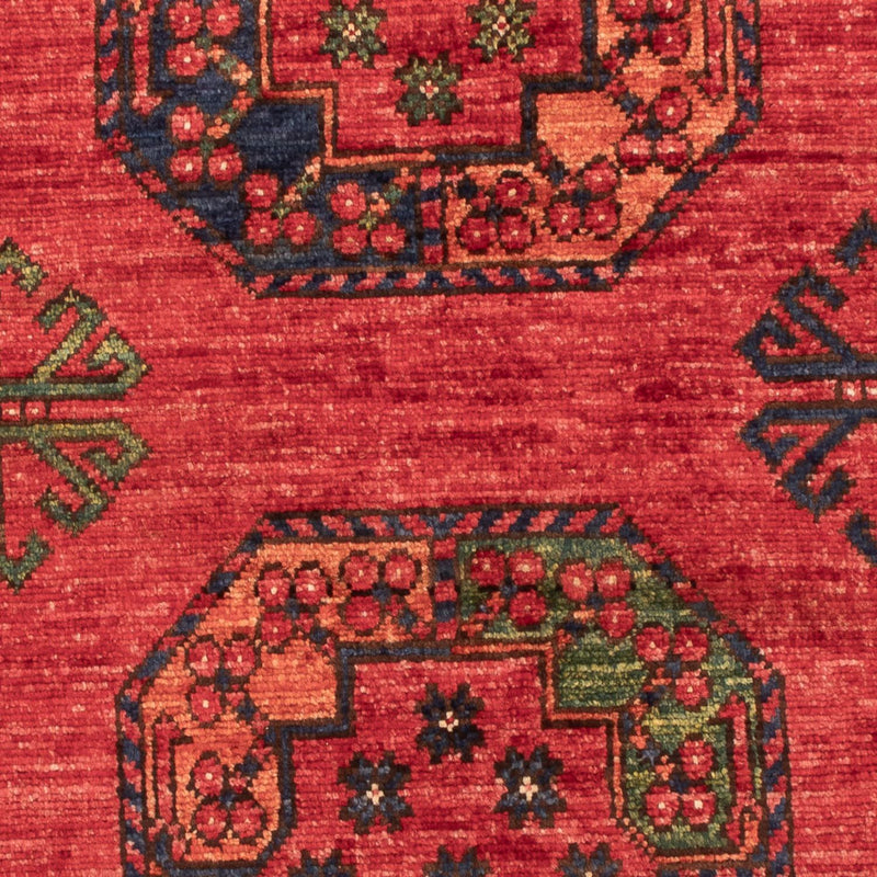 Tapis afghan - 126 x 82 cm - rouge