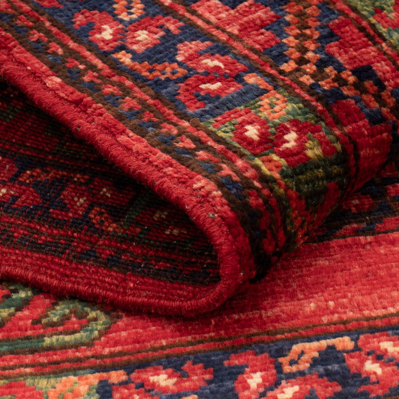 Tapis afghan - 126 x 82 cm - rouge