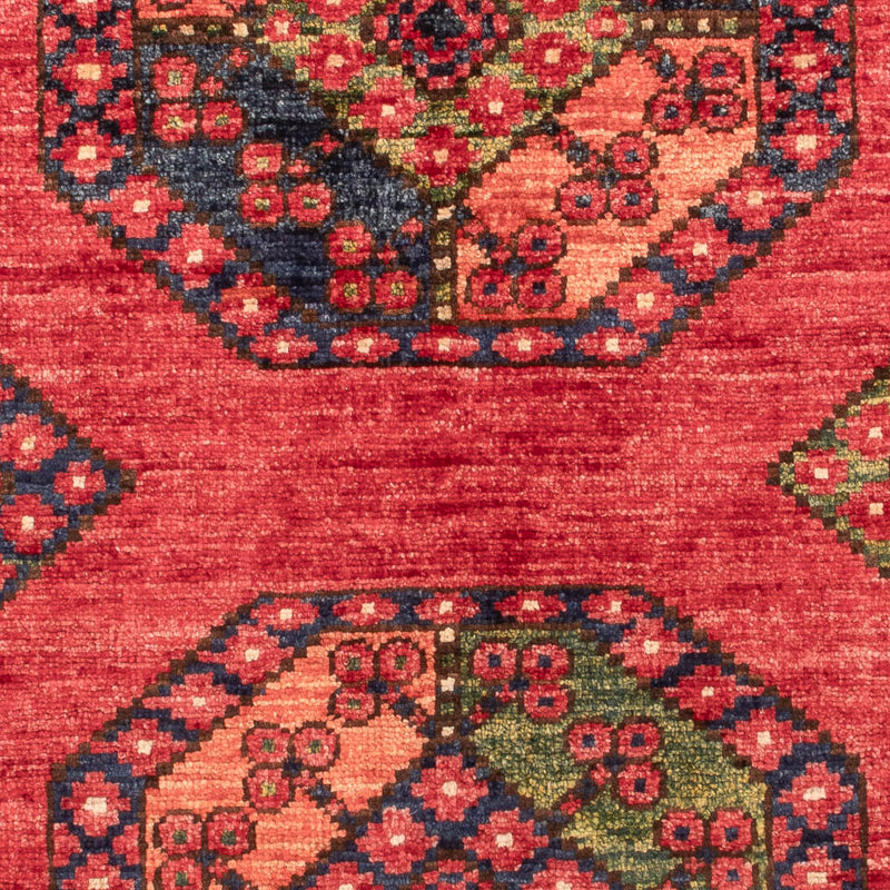Tapis afghan - 115 x 84 cm - rouge