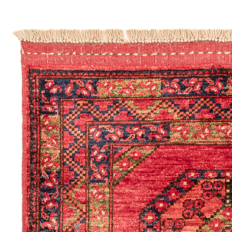 Tapis afghan - 115 x 84 cm - rouge