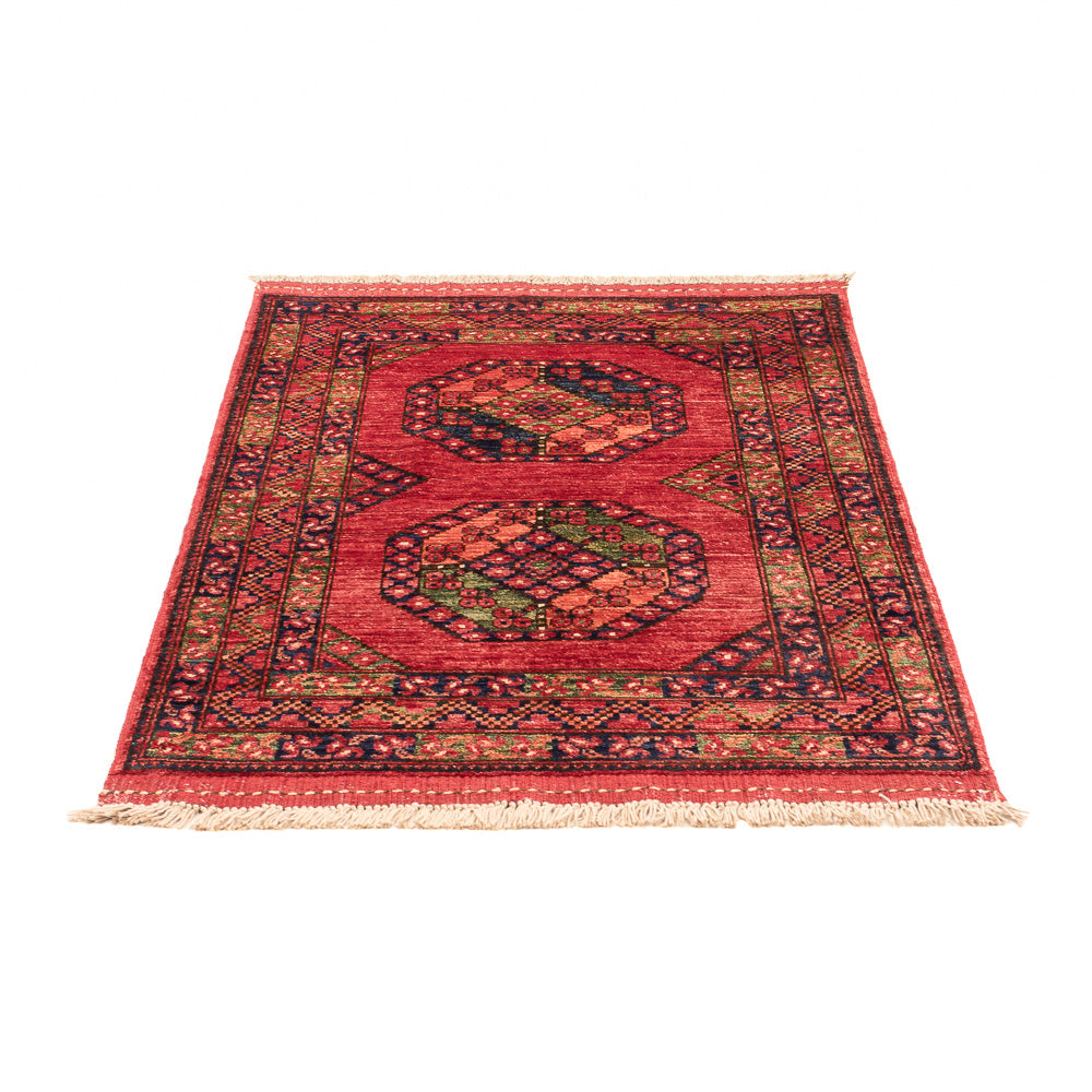 Tapis afghan - 115 x 84 cm - rouge