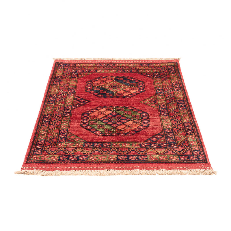 Tapis afghan - 115 x 84 cm - rouge