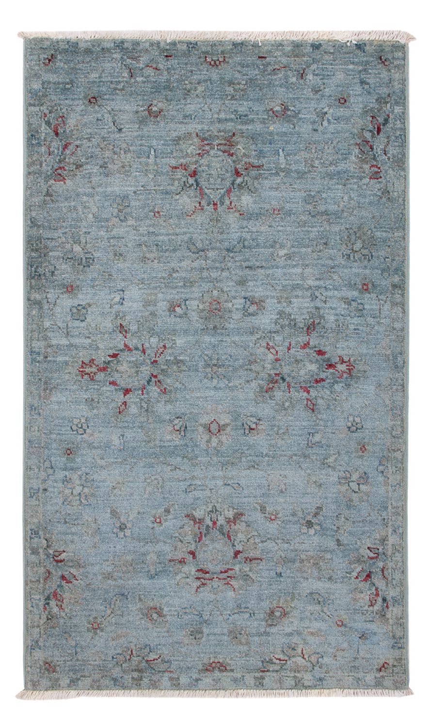 Ziegler Teppich - Modern - 123 x 72 cm - petrolblau