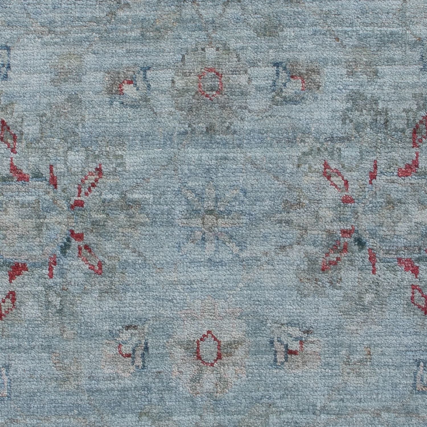 Ziegler Teppich - Modern - 123 x 72 cm - petrolblau
