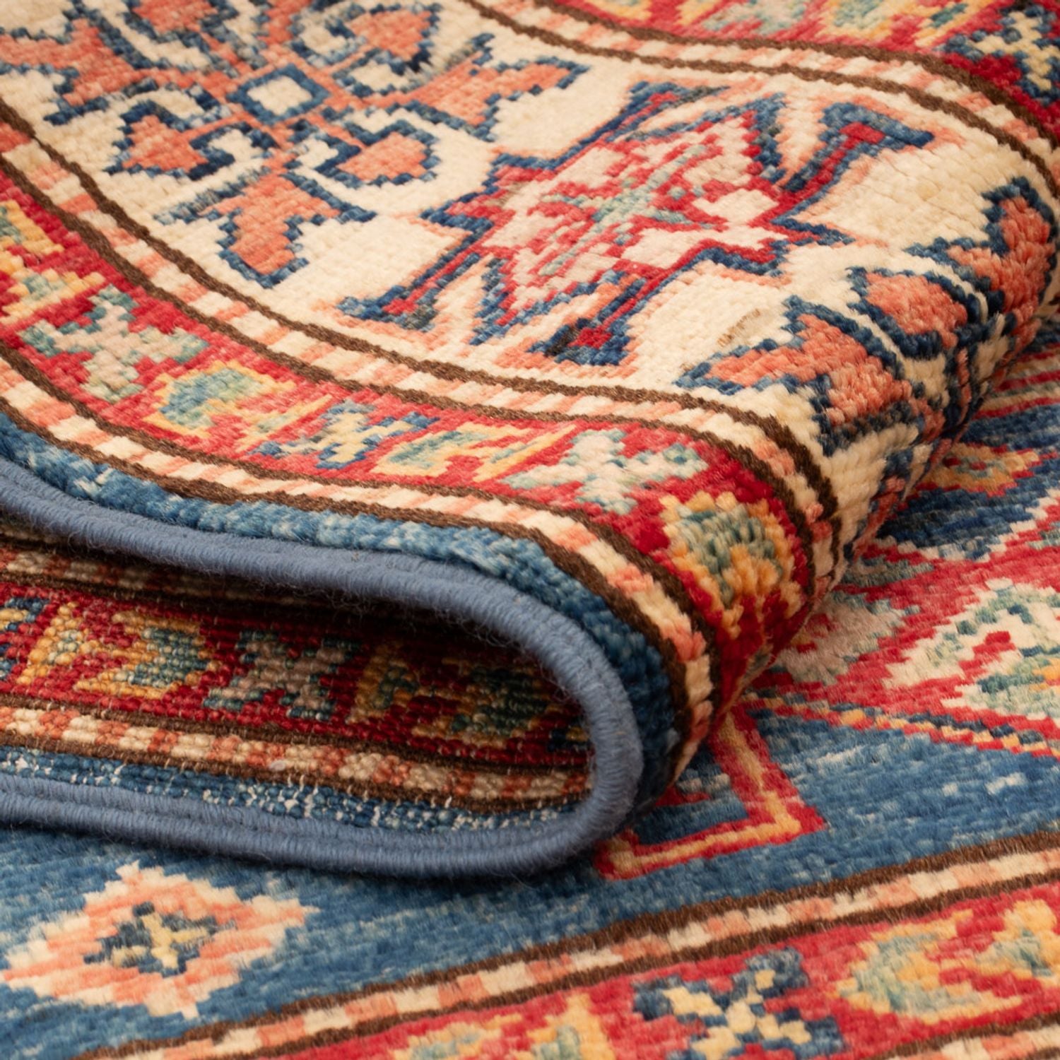 Tapis Ziegler - Kazak - Royal - 122 x 80 cm - bleu