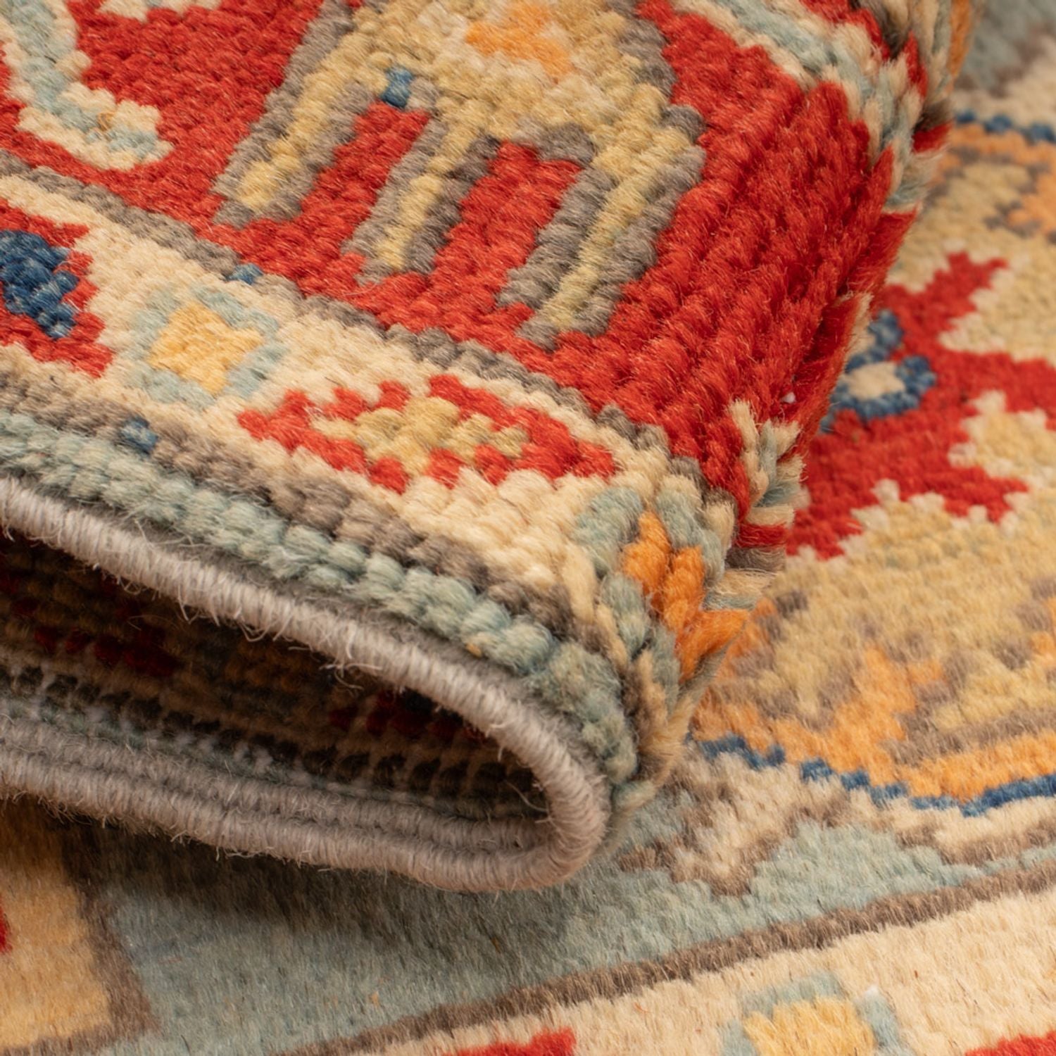 Tapis Ziegler - Kazak - 87 x 58 cm - bleu clair