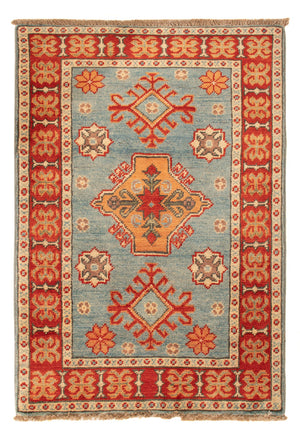 Tapis Ziegler - Kazak - 88 x 59 cm - bleu clair