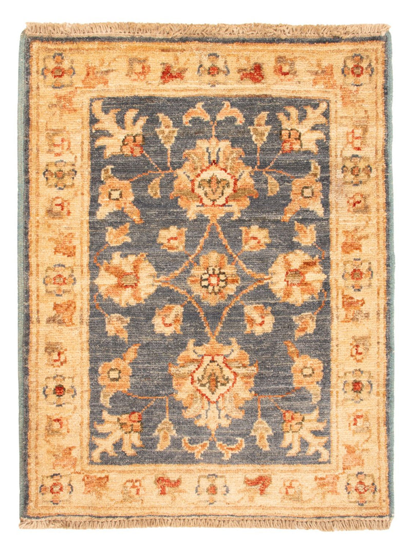 Tapis Ziegler - 70 x 54 cm - bleu pétrole