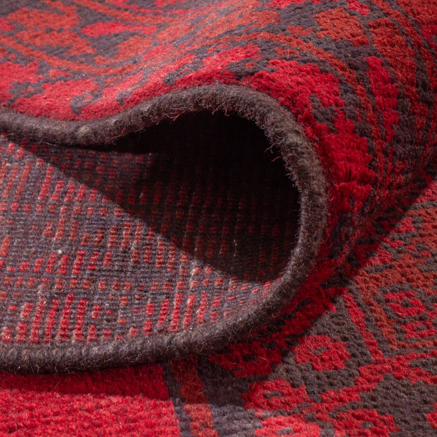 Tapis afghan - Filpa - 343 x 252 cm - rouge