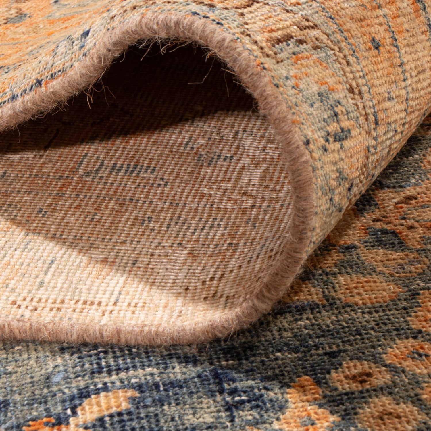 Tapis vintage - 377 x 280 cm - bleu
