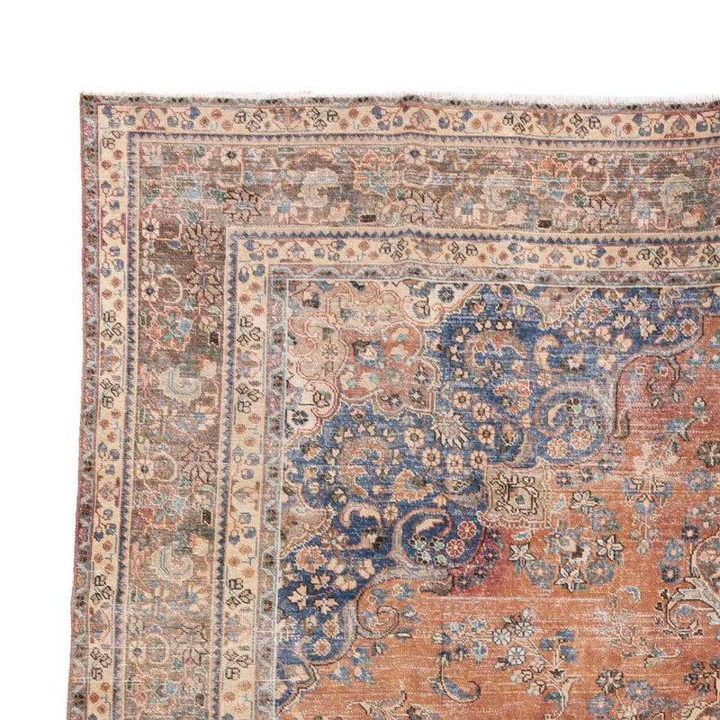 Tapis vintage - 383 x 290 cm - rouille