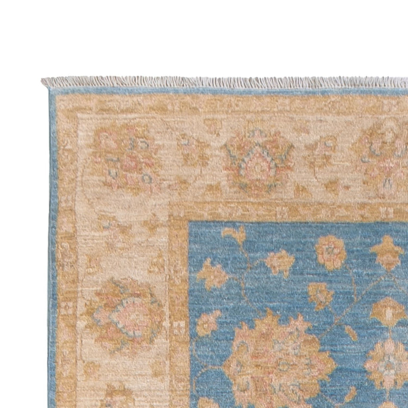 Tapis de couloir Tapis Ziegler - 394 x 124 cm - bleu