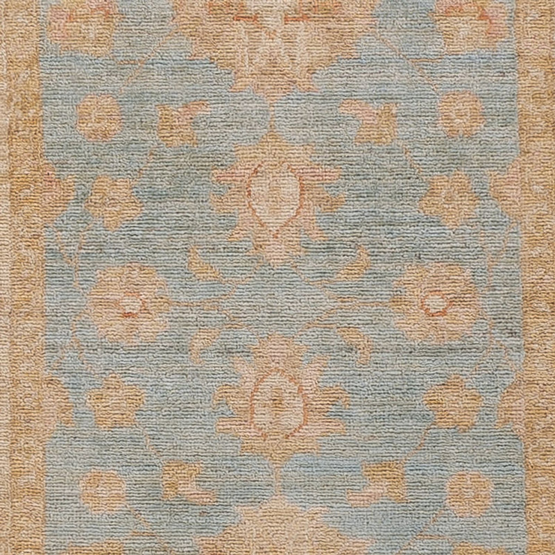 Tapis de couloir Tapis Ziegler - 203 x 71 cm - bleu clair