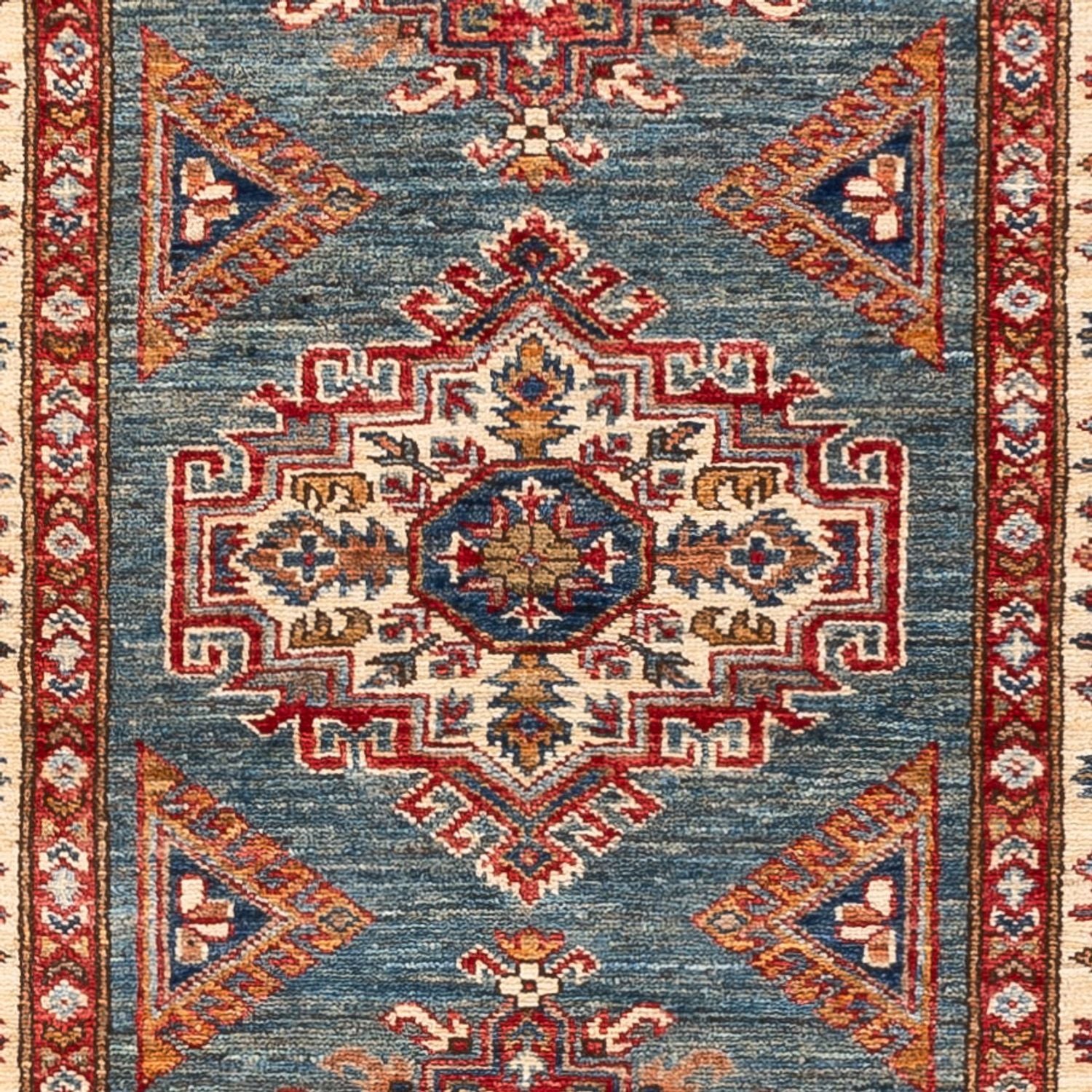 Tapis de couloir Tapis Ziegler - Kazak - 246 x 75 cm - multicolore