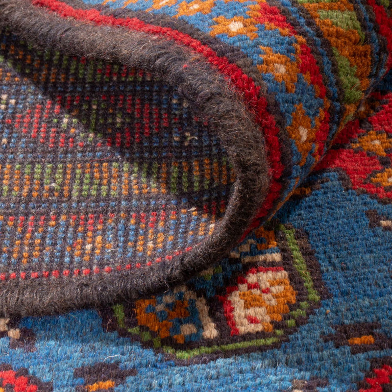 Tapis afghan - Filpa - 296 x 203 cm - bleu