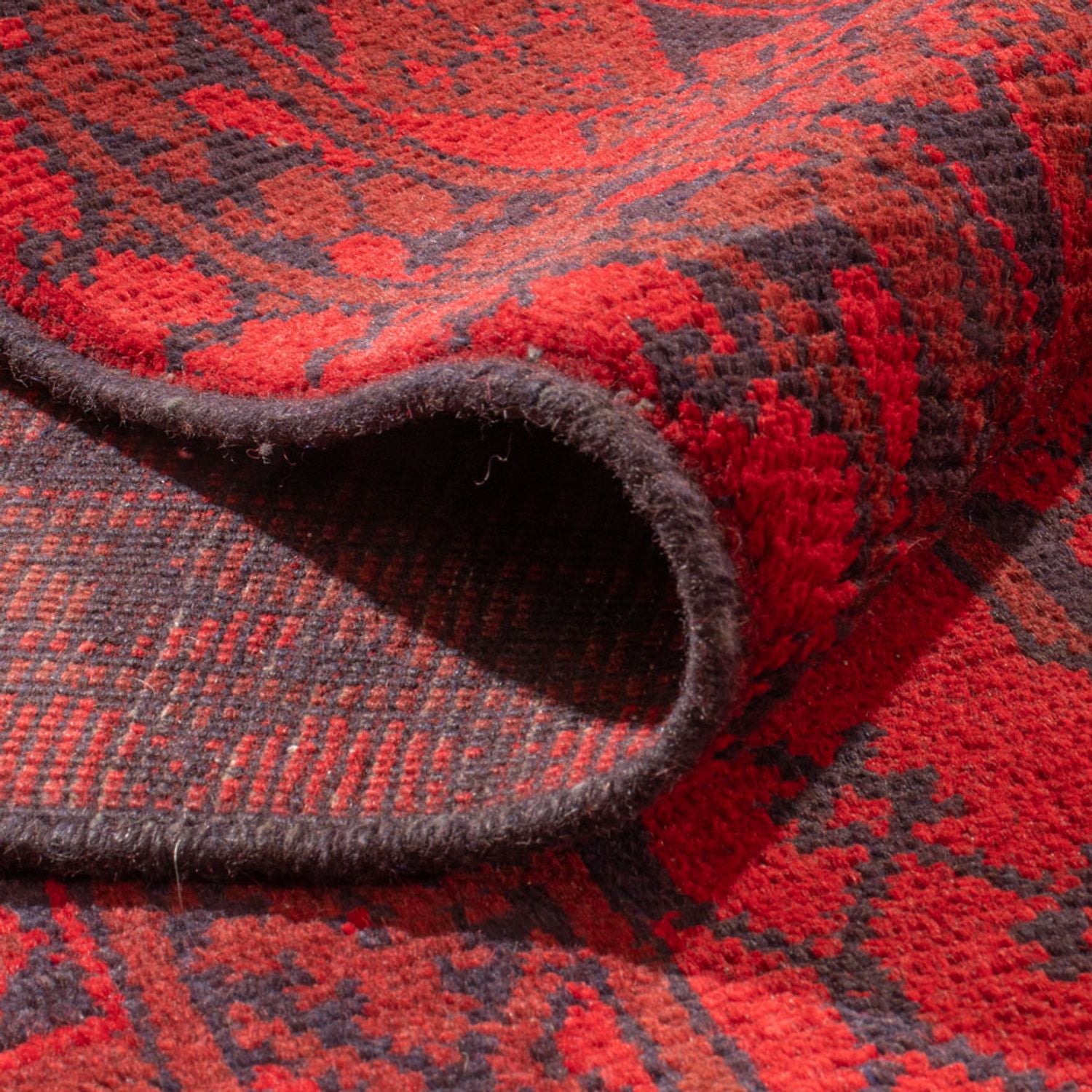 Tapis afghan - Filpa - 350 x 253 cm - rouge