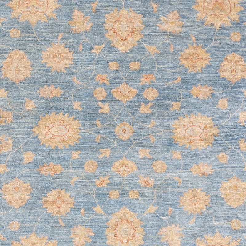 Tapis de couloir Tapis Ziegler - 412 x 154 cm - bleu clair