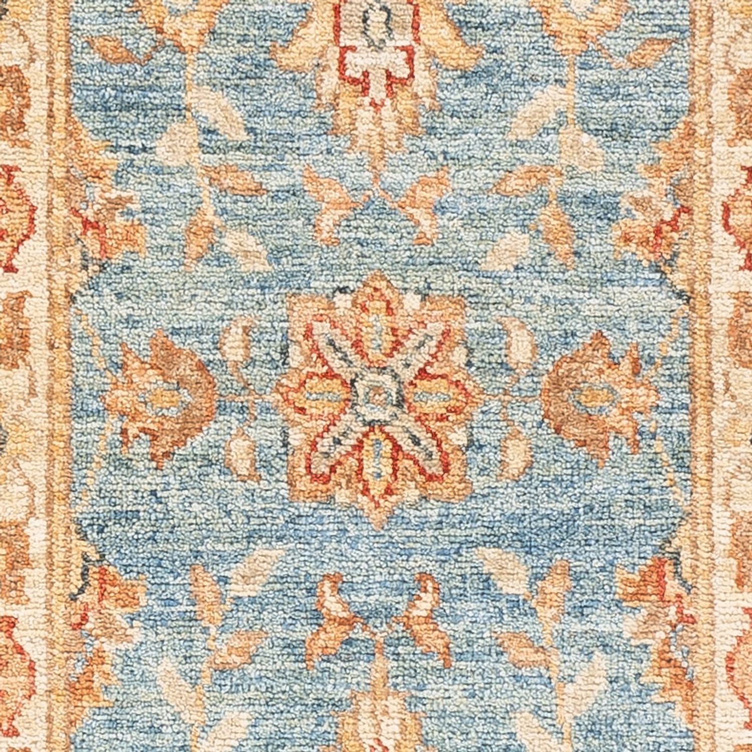 Läufer Ziegler - 154 x 50 cm - hellblau
